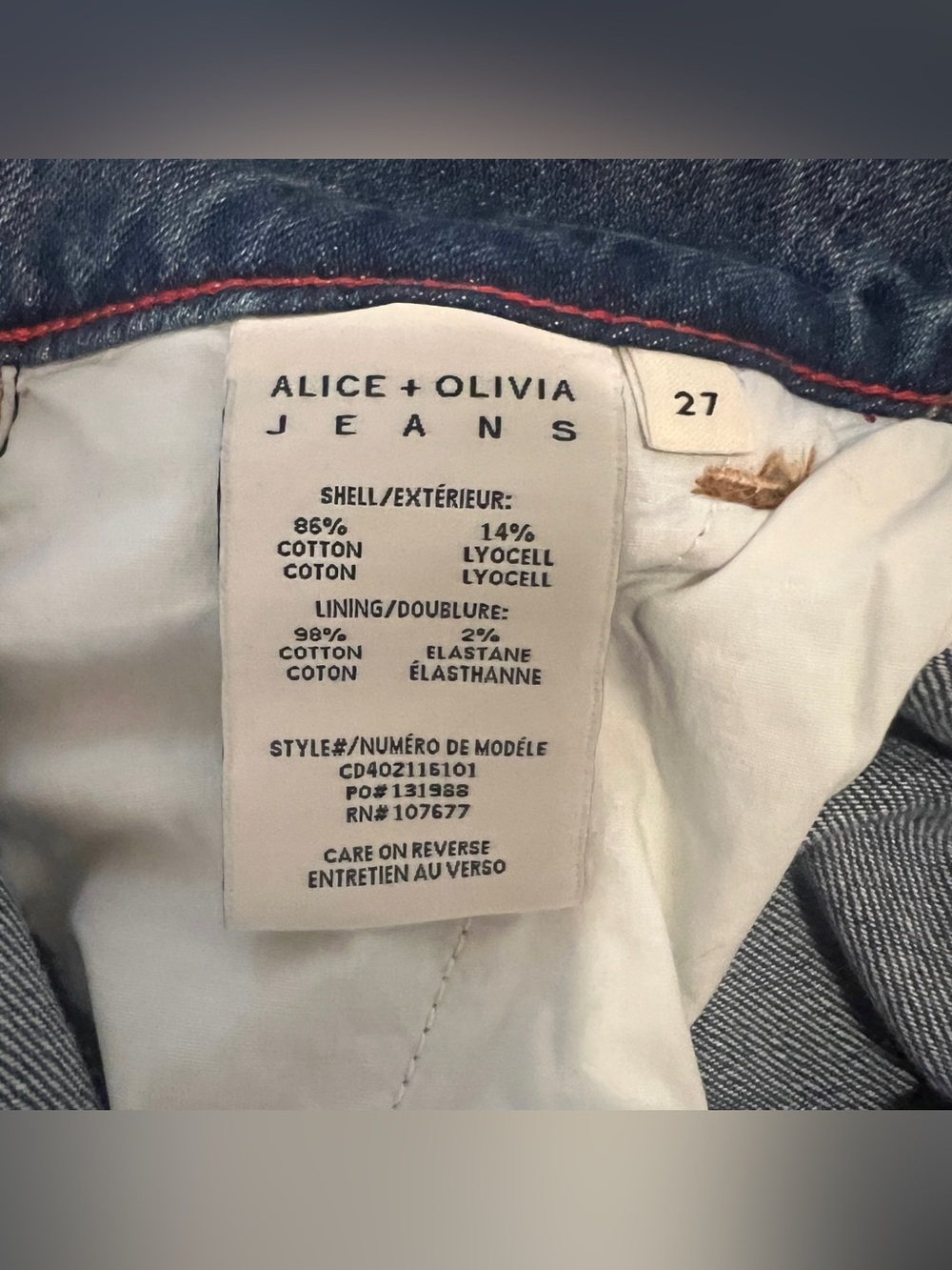 ALICE + OLIVIA Anders Low Waist Double Pleat Wide Leg Jeans - Picture 8 of 11